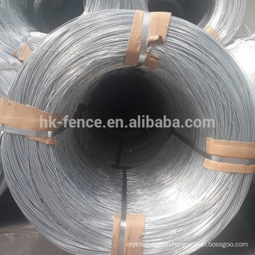 BWG9 High zinc coated 500kg coil hot dipped galvanized wire for producing chain link fence
